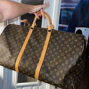 Louis Vuitton FL0050 canvas duffel bag!